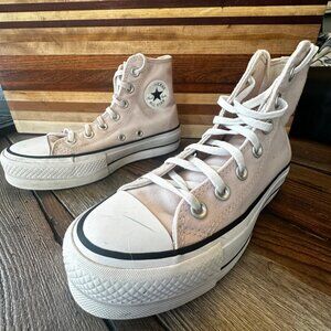 Converse Chuck Taylor All Star Lift Platform Sneakers Pink Womens Size 5 Canvas